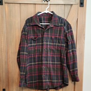 Orvis Red and Blue Flannel Shirt